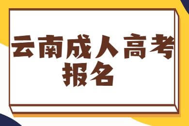 云南昆明成考报名入口