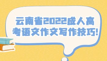 云南省2022成人高考语文作文