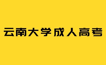 2024年云南大学成考报名入口及时间