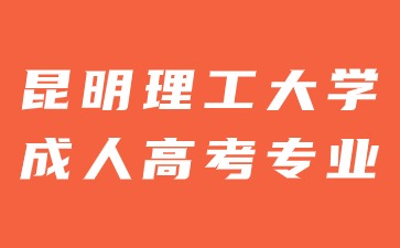 2024年昆明理工大学成人高考有哪些报考专业？