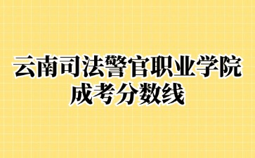 2024年云南司法警官职业学院成考分数线是多少？