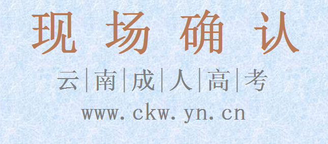 云南成人高考现场确认