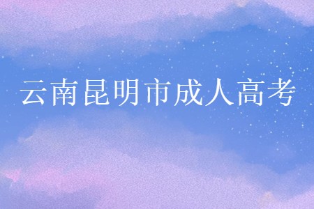 云南昆明市成人高考