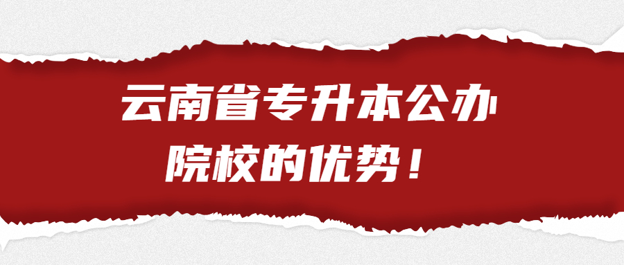 云南省专升本公办院校