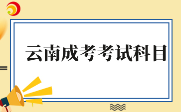 2025云南成考有哪些考试科目